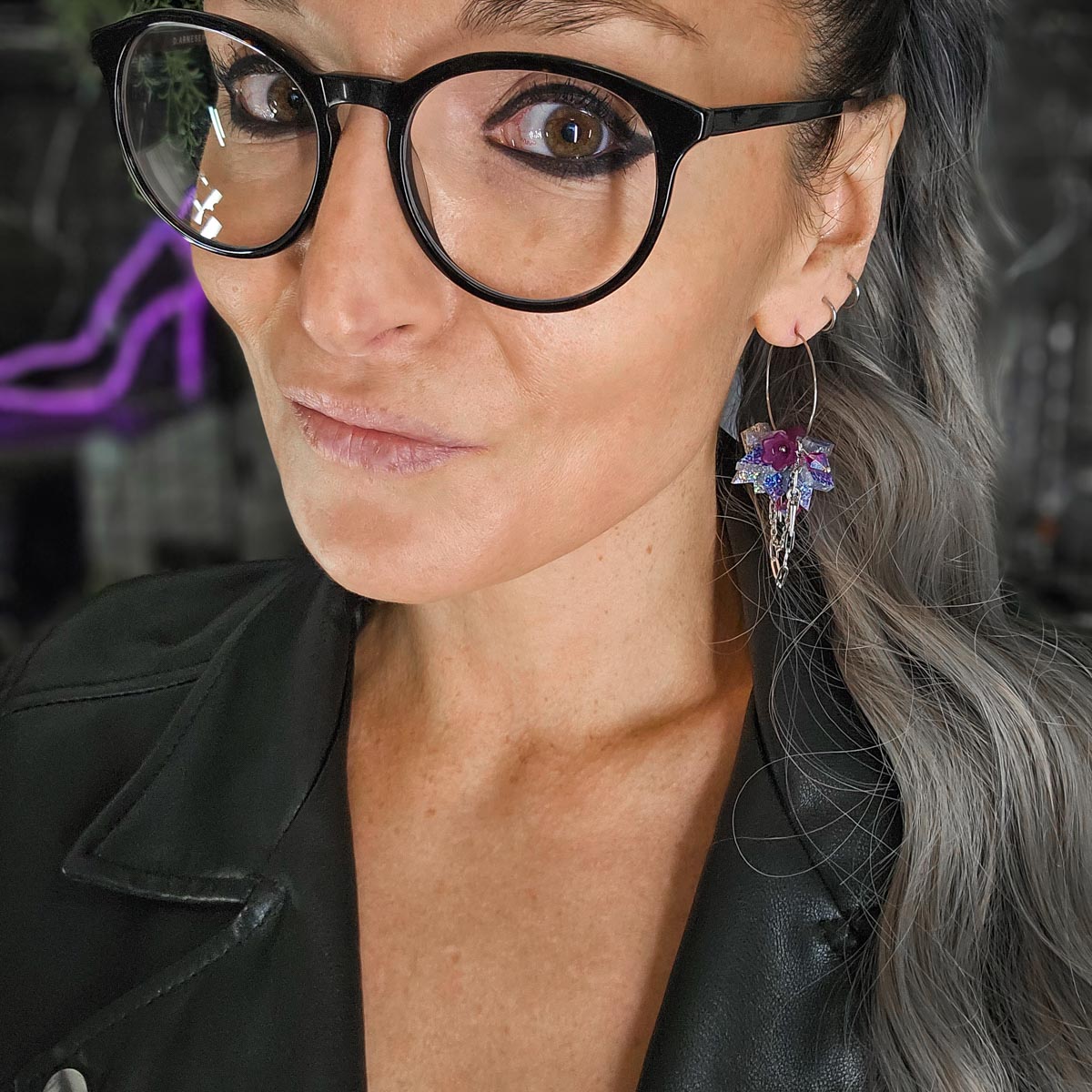 MURSKA flowers crazy leopard korvakorut