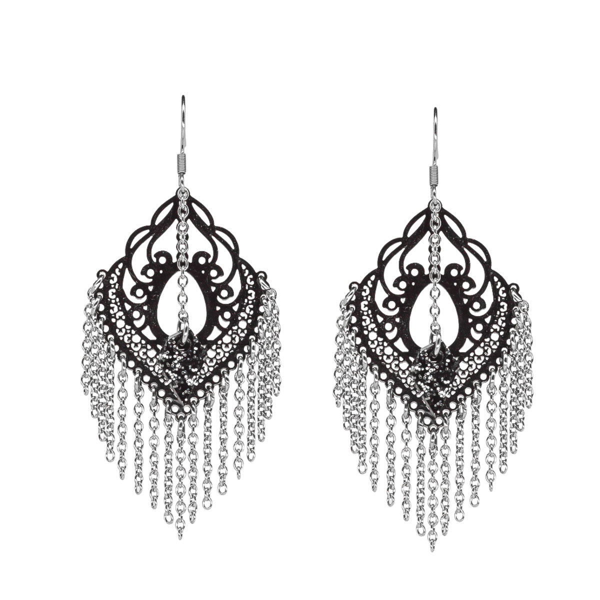 MURSKA black lace korvakorut