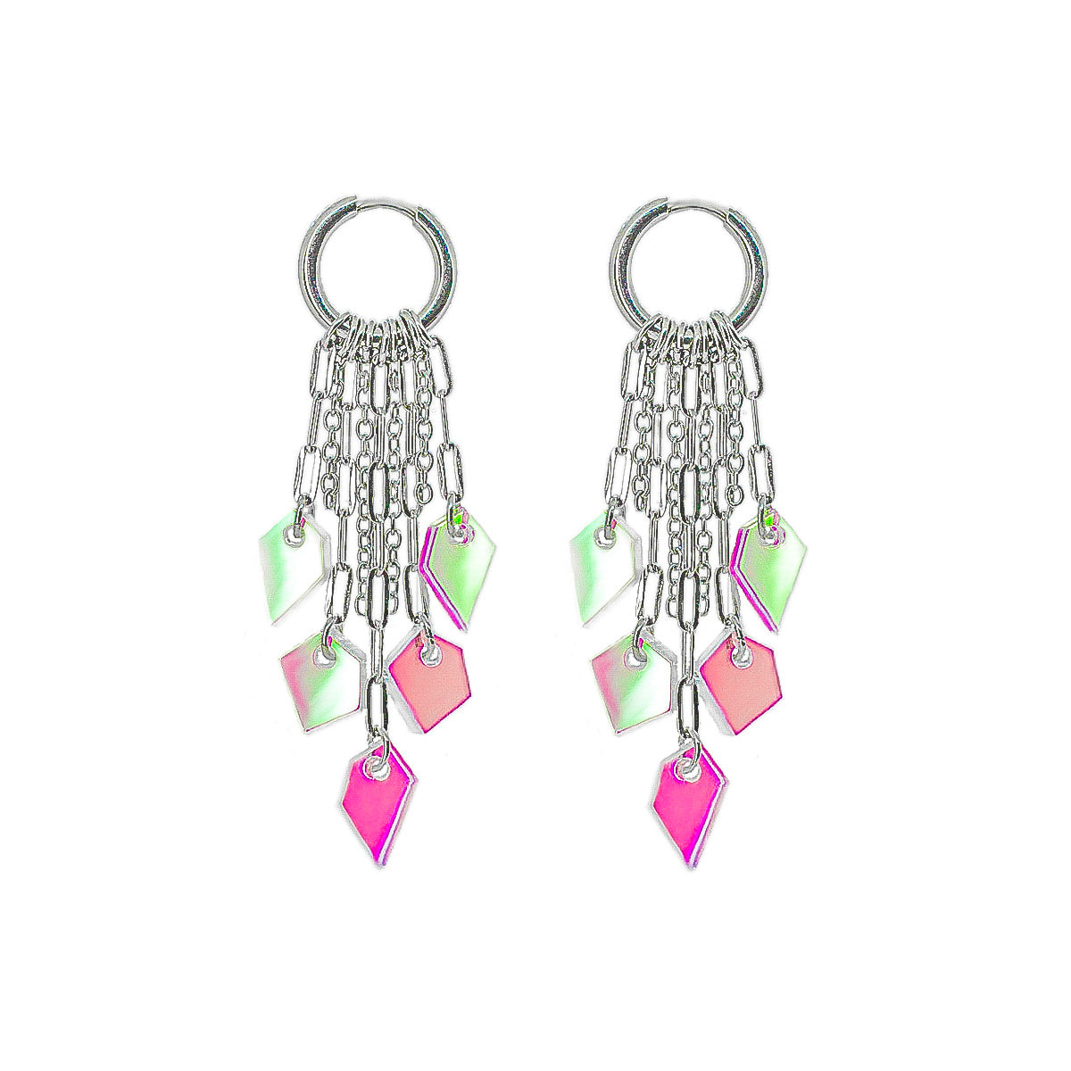 MURSKA Chain drop Rainbow korvakorut
