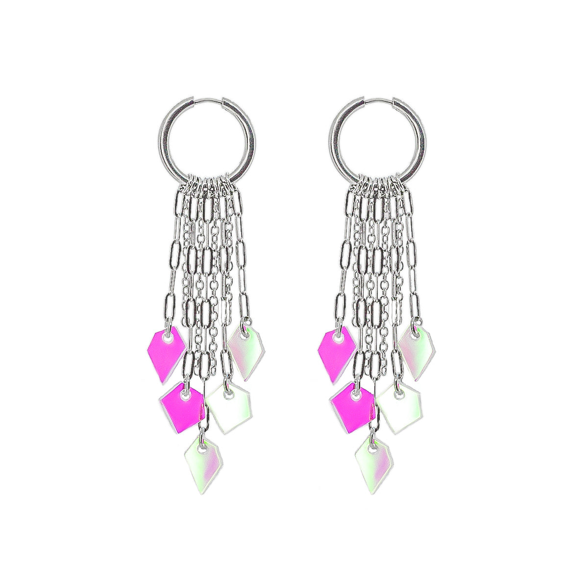 MURSKA Chain drop Rainbow korvakorut