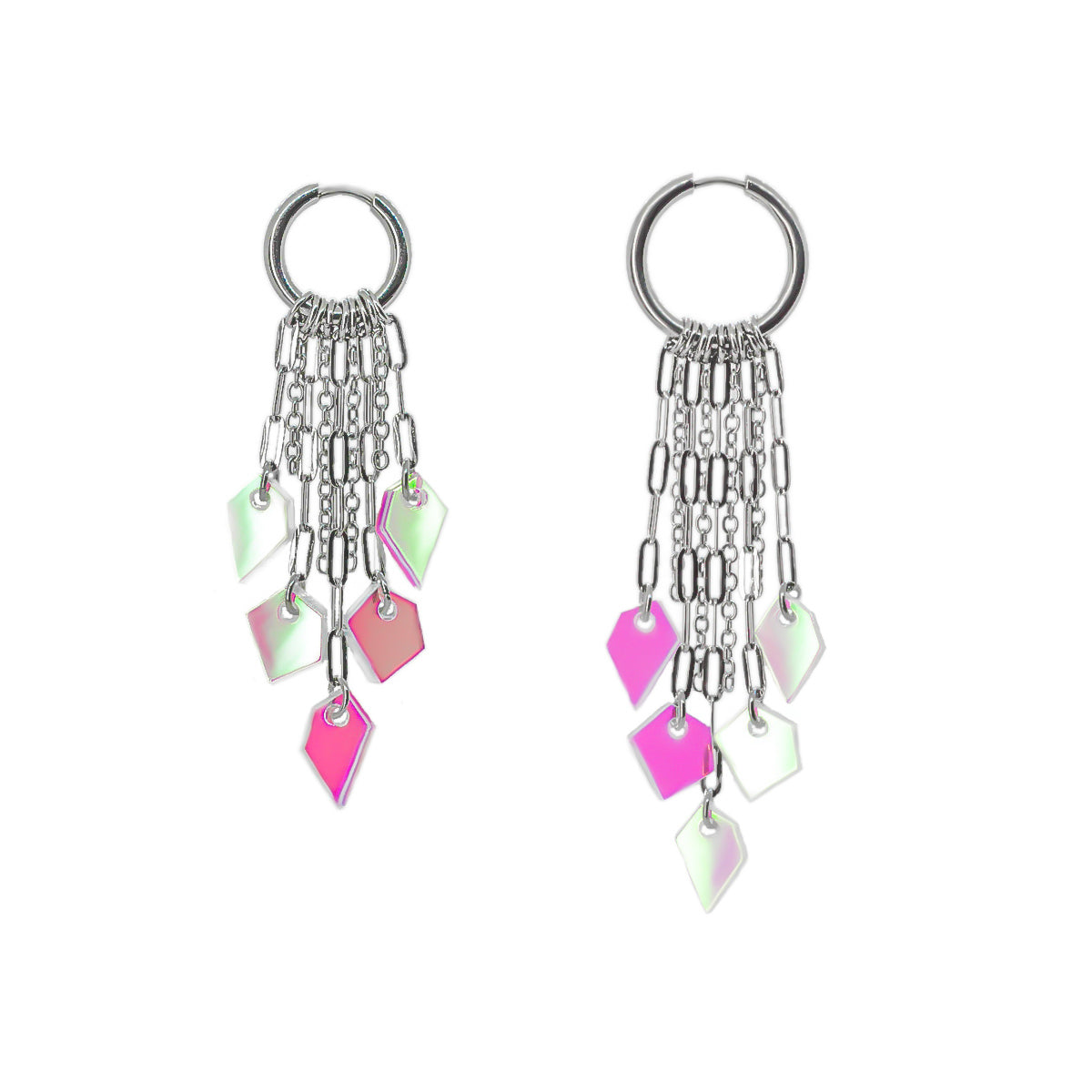 MURSKA Chain drop Rainbow korvakorut