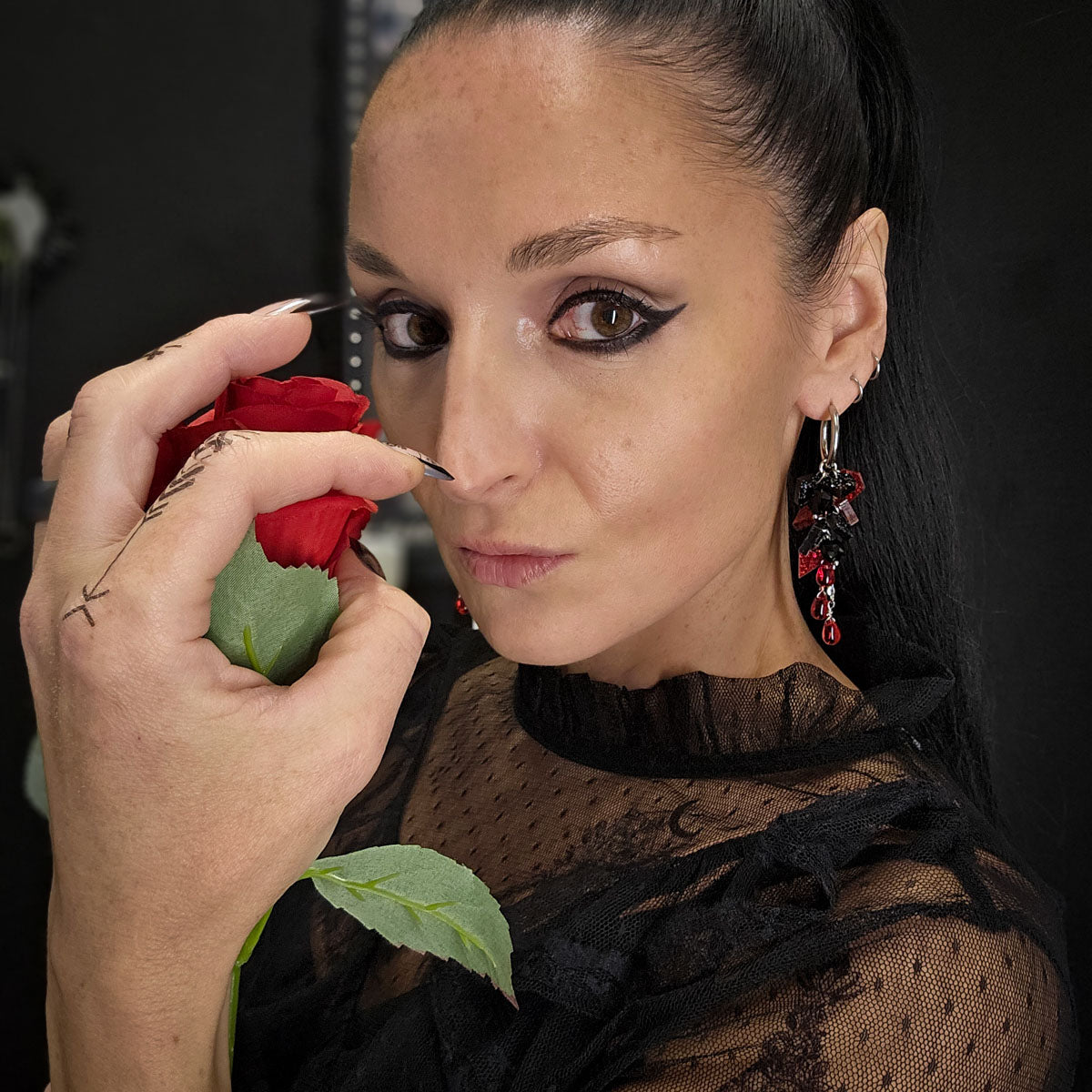 MURSKA Romance gothic drop korvakorut