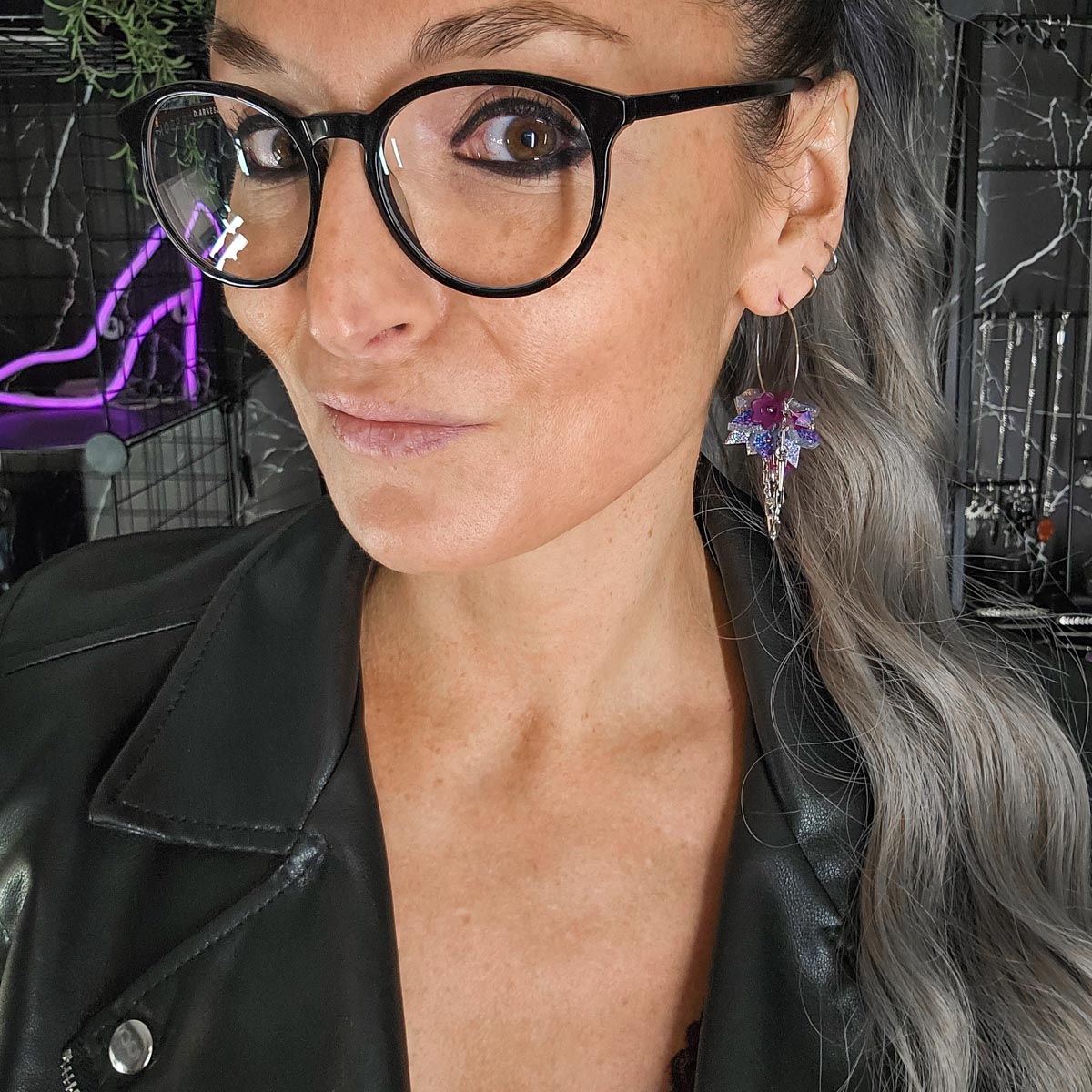 MURSKA flowers crazy leopard korvakorut