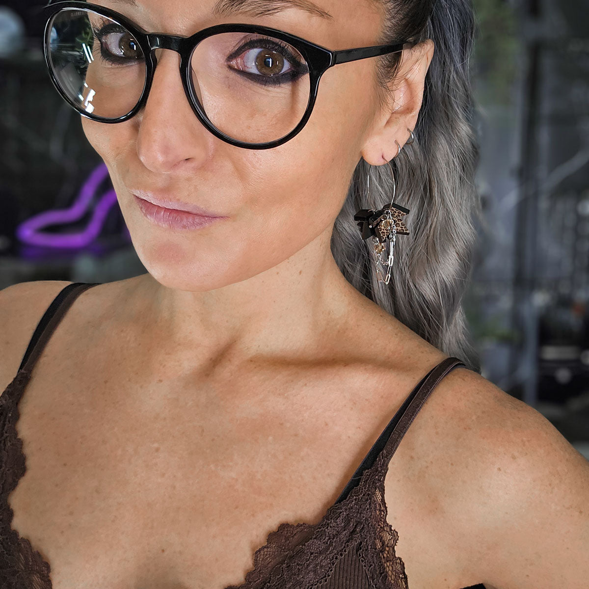 MURSKA flowers wild leopard korvakorut