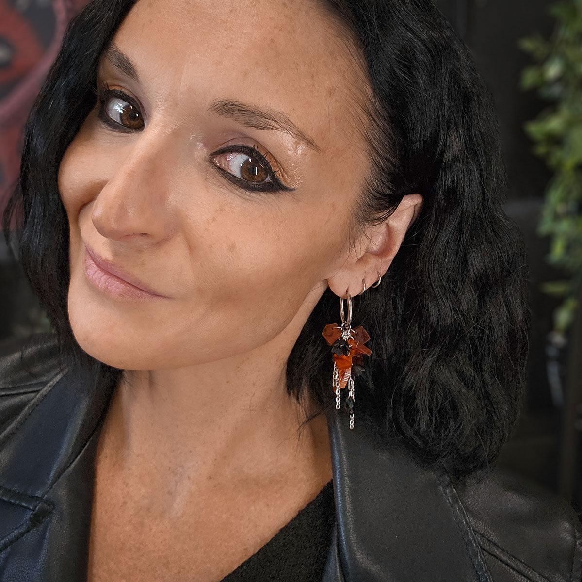 MURSKA dark autumn drop korvakorut
