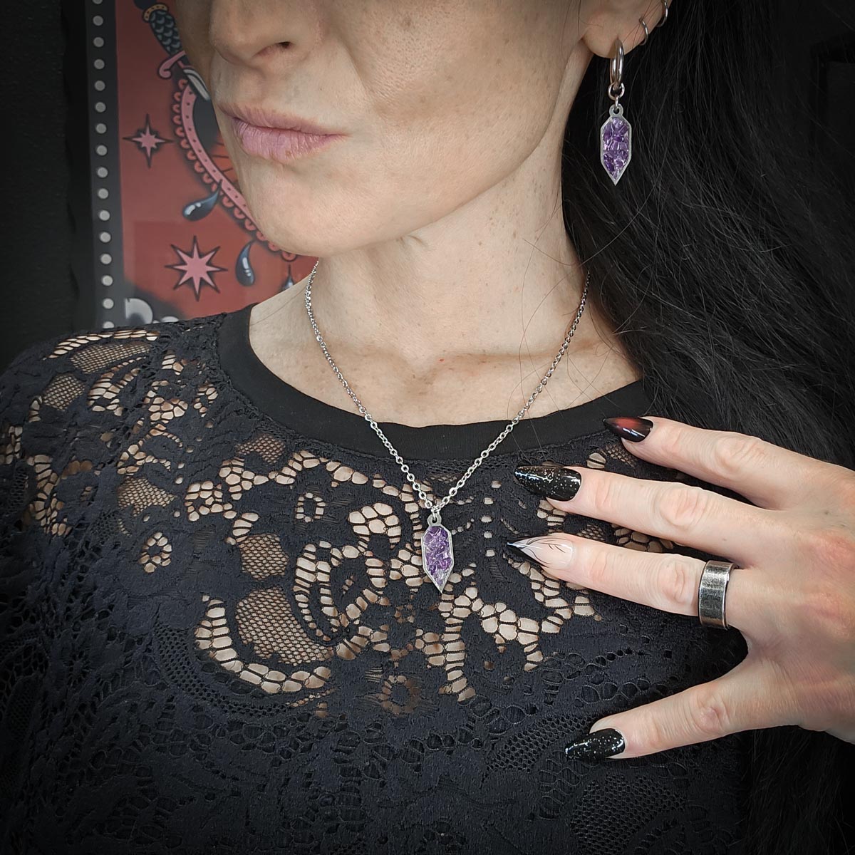 MURSKA ametisti Talismaani kaulakoru