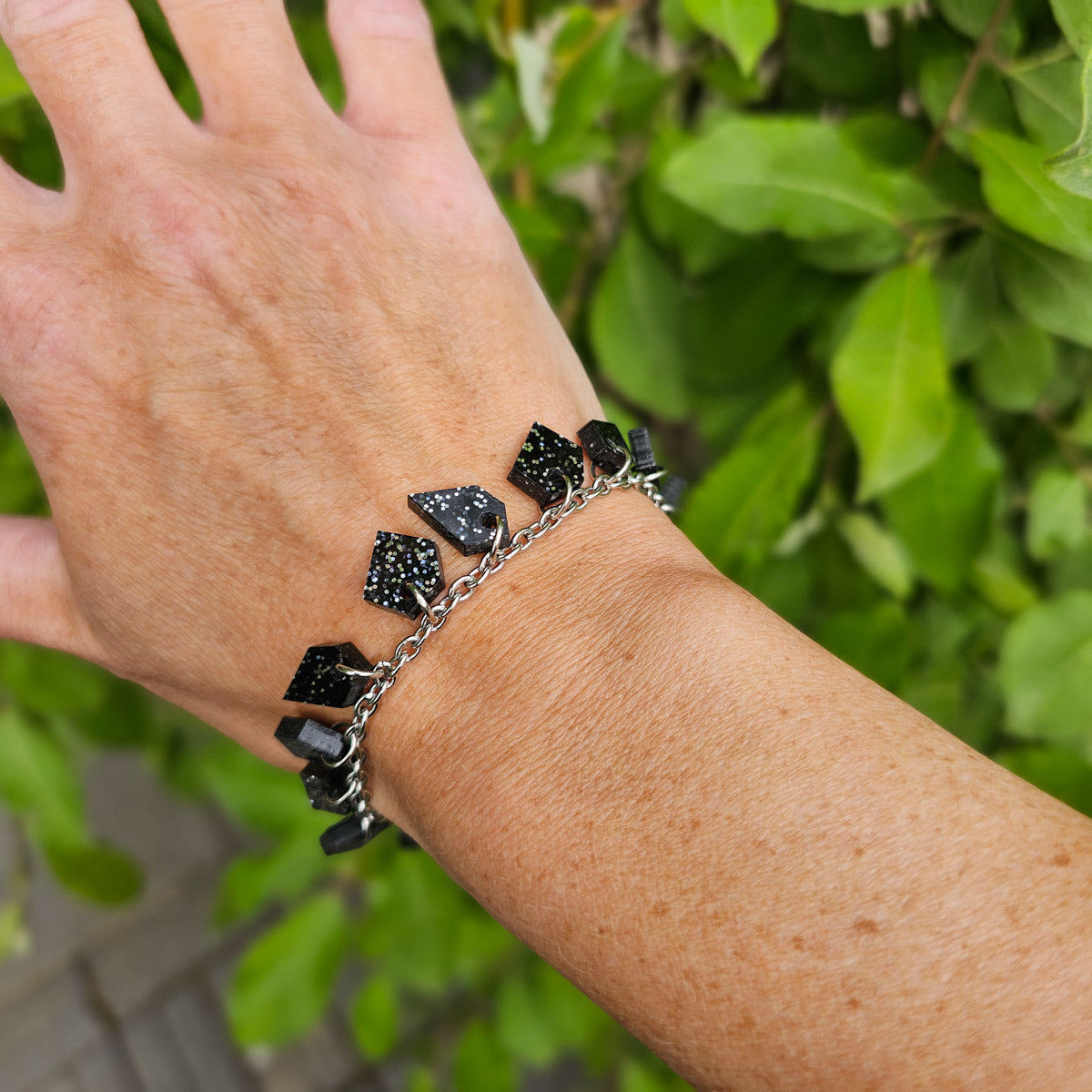 MURSKA black glitter rannekoru
