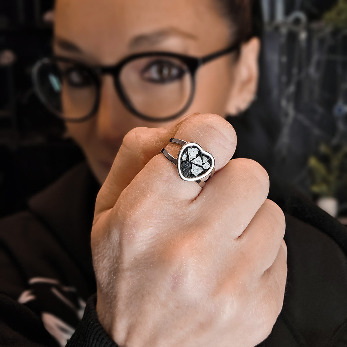 MURSKA Voimasydän kivi terässormus