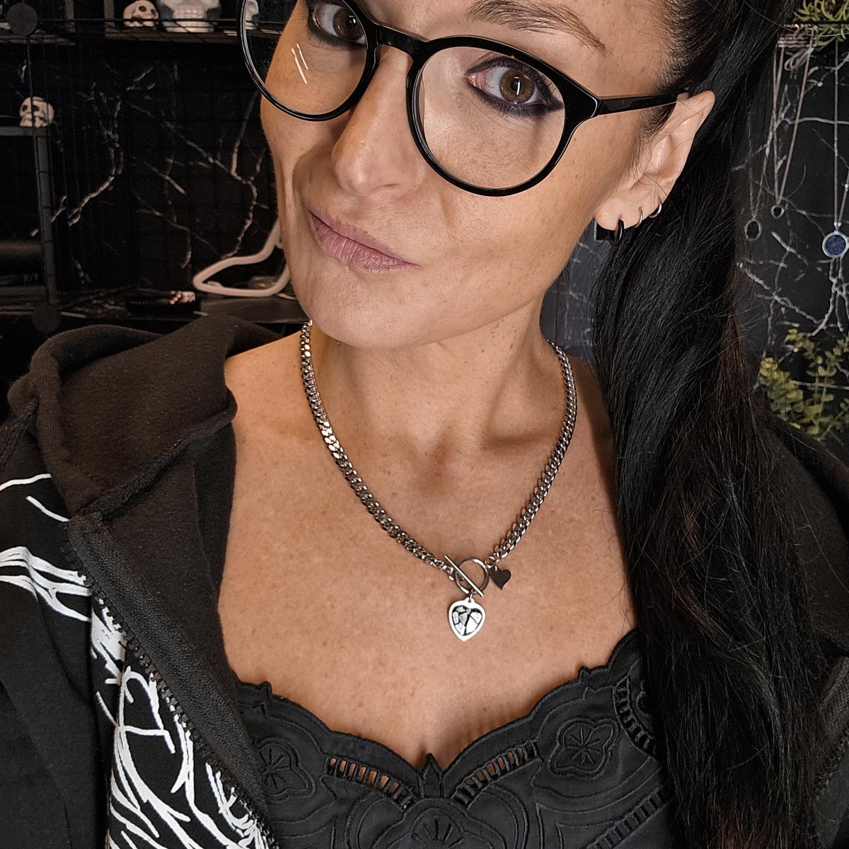 MURSKA Voimasydän panssari kaulakoru T-lukolla